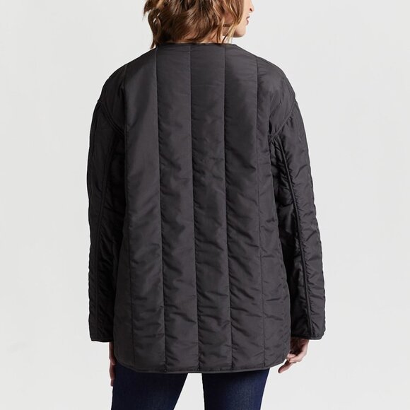 Pendleton Reversible Quilted Jacket in Green Harding/Charcoal Size Small - Picture 4 of 7